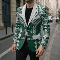 Custom Hawaii Football Blazer Rainbow Warriors Tropical Vibes - Polynesian Pride