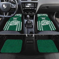 Custom Hawaii Football Car Mats Rainbow Warriors Tropical Vibes - Polynesian Pride