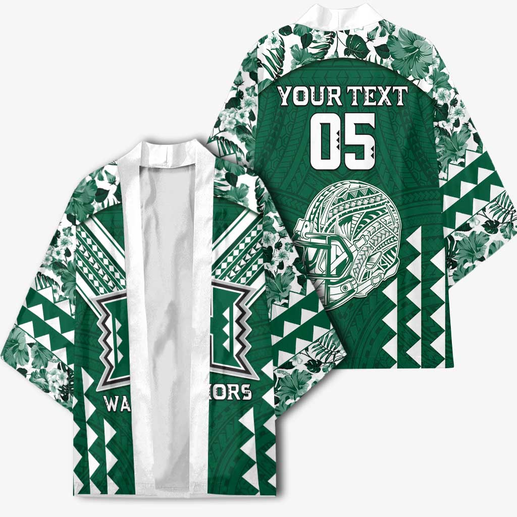 Custom Hawaii Football Kimono Rainbow Warriors Tropical Vibes - Polynesian Pride