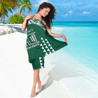 Custom Hawaii Football Sarong Rainbow Warriors Tropical Vibes - Polynesian Pride