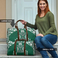 Custom Hawaii Football Travel Bag Rainbow Warriors Tropical Vibes - Polynesian Pride