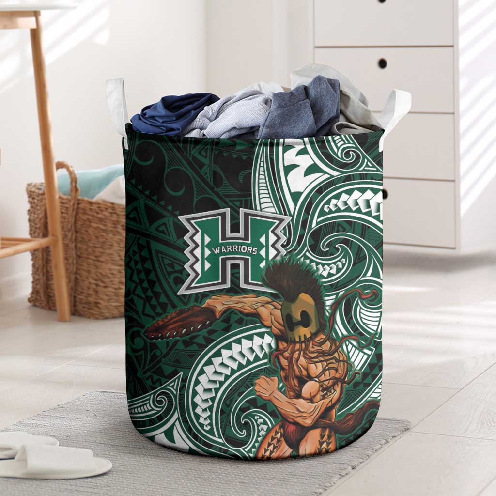 Hawaii Ikaika Warrior Football Laundry Basket Polynesian Tribal Tattoo - Polynesian Pride