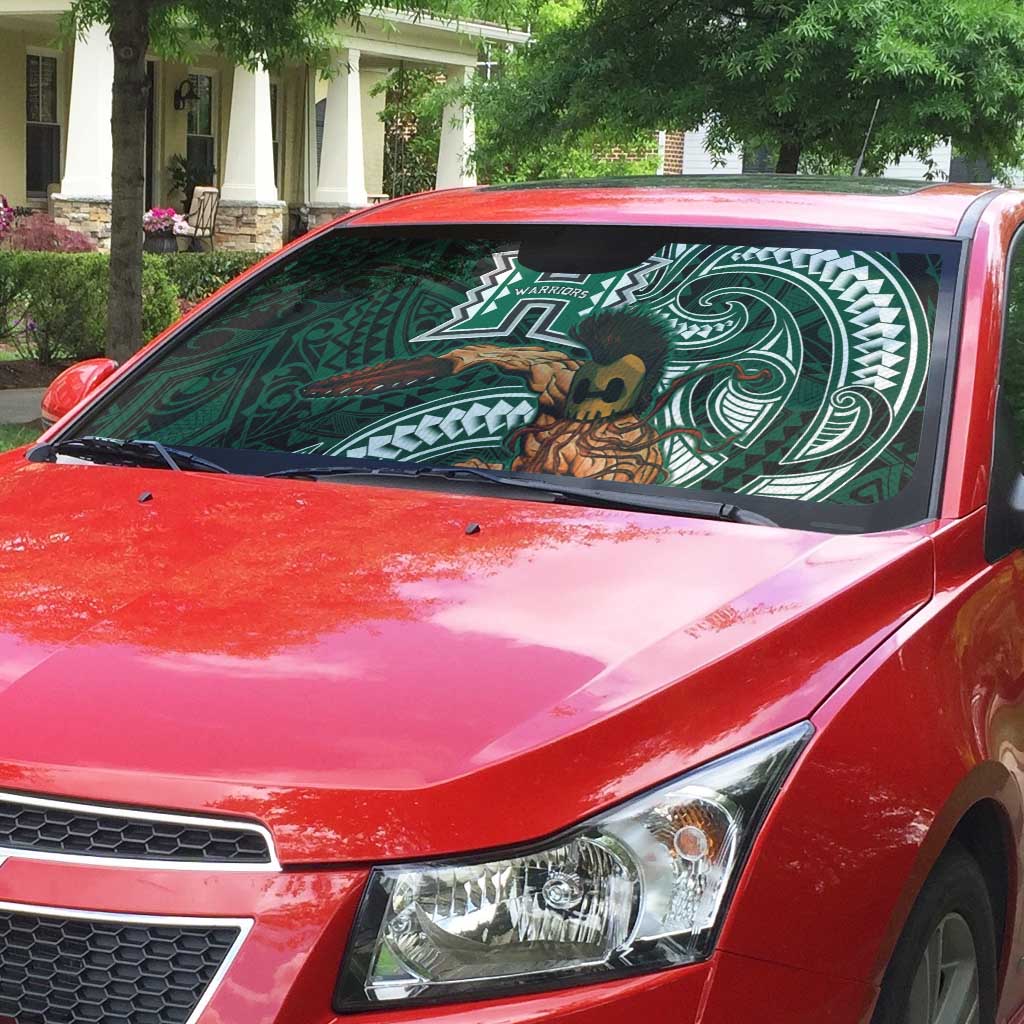 Hawaii Ikaika Warrior Football Auto Sun Shade Polynesian Tribal Tattoo - Polynesian Pride