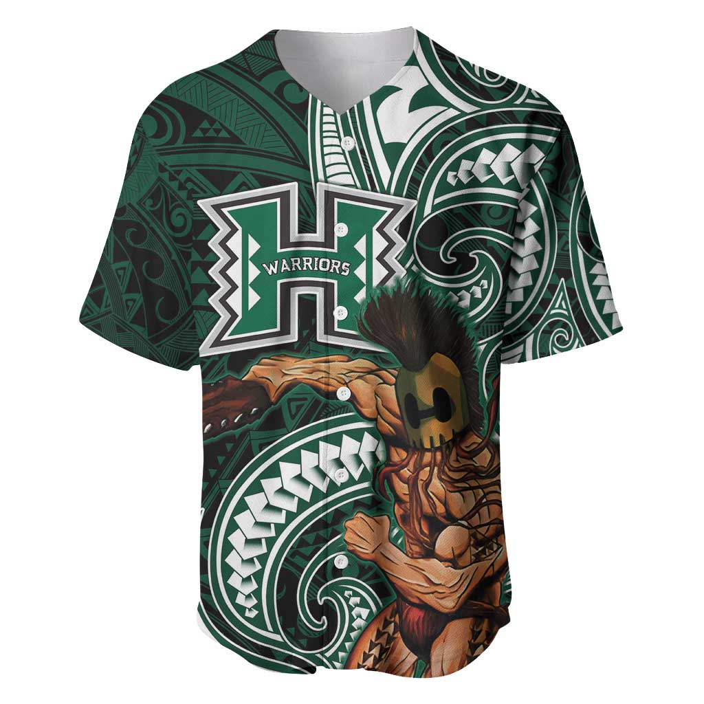 Hawaii Ikaika Warrior Football Baseball Jersey Polynesian Tribal Tattoo - Polynesian Pride