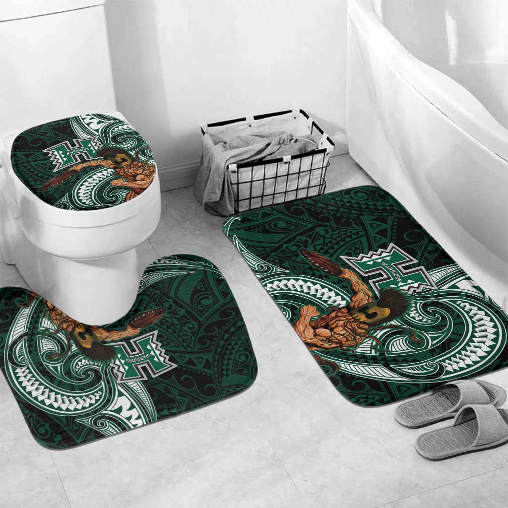 Hawaii Ikaika Warrior Football Bathroom Set Polynesian Tribal Tattoo - Polynesian Pride