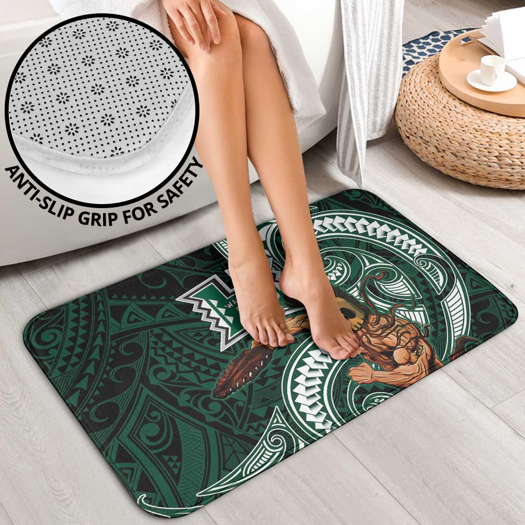 Hawaii Ikaika Warrior Football Bathroom Set Polynesian Tribal Tattoo - Polynesian Pride