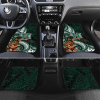 Hawaii Ikaika Warrior Football Car Mats Polynesian Tribal Tattoo - Polynesian Pride