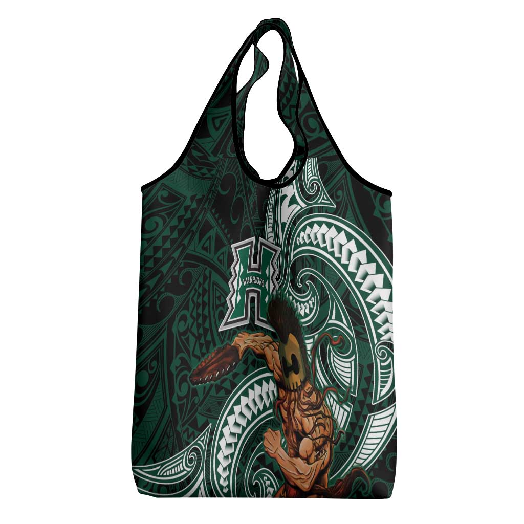 Hawaii Ikaika Warrior Football Grocery Bag Polynesian Tribal Tattoo - Polynesian Pride