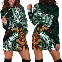 Hawaii Ikaika Warrior Football Hoodie Dress Polynesian Tribal Tattoo - Polynesian Pride