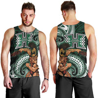 Hawaii Ikaika Warrior Football Men Tank Top Polynesian Tribal Tattoo - Polynesian Pride
