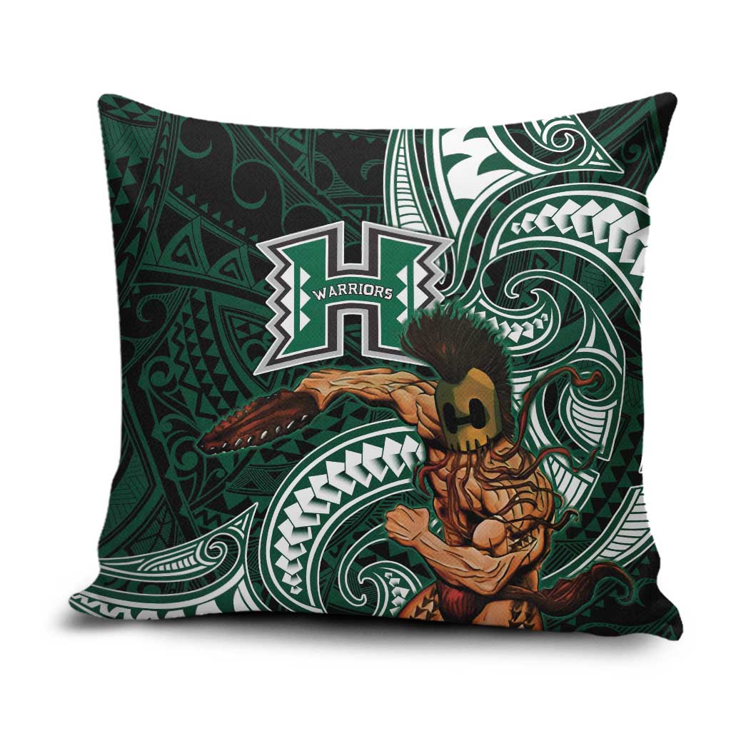Hawaii Ikaika Warrior Football Pillow Cover Polynesian Tribal Tattoo - Polynesian Pride