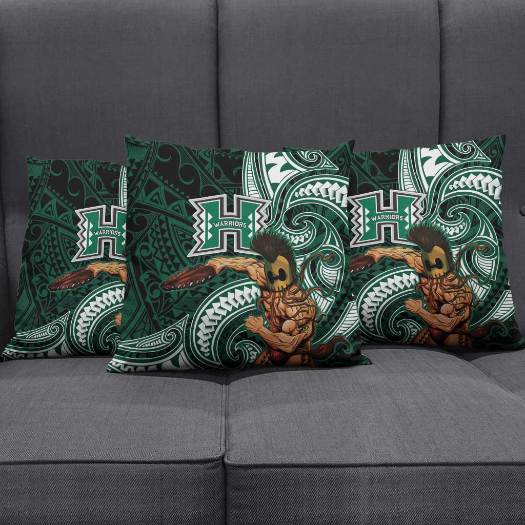 Hawaii Ikaika Warrior Football Pillow Cover Polynesian Tribal Tattoo - Polynesian Pride