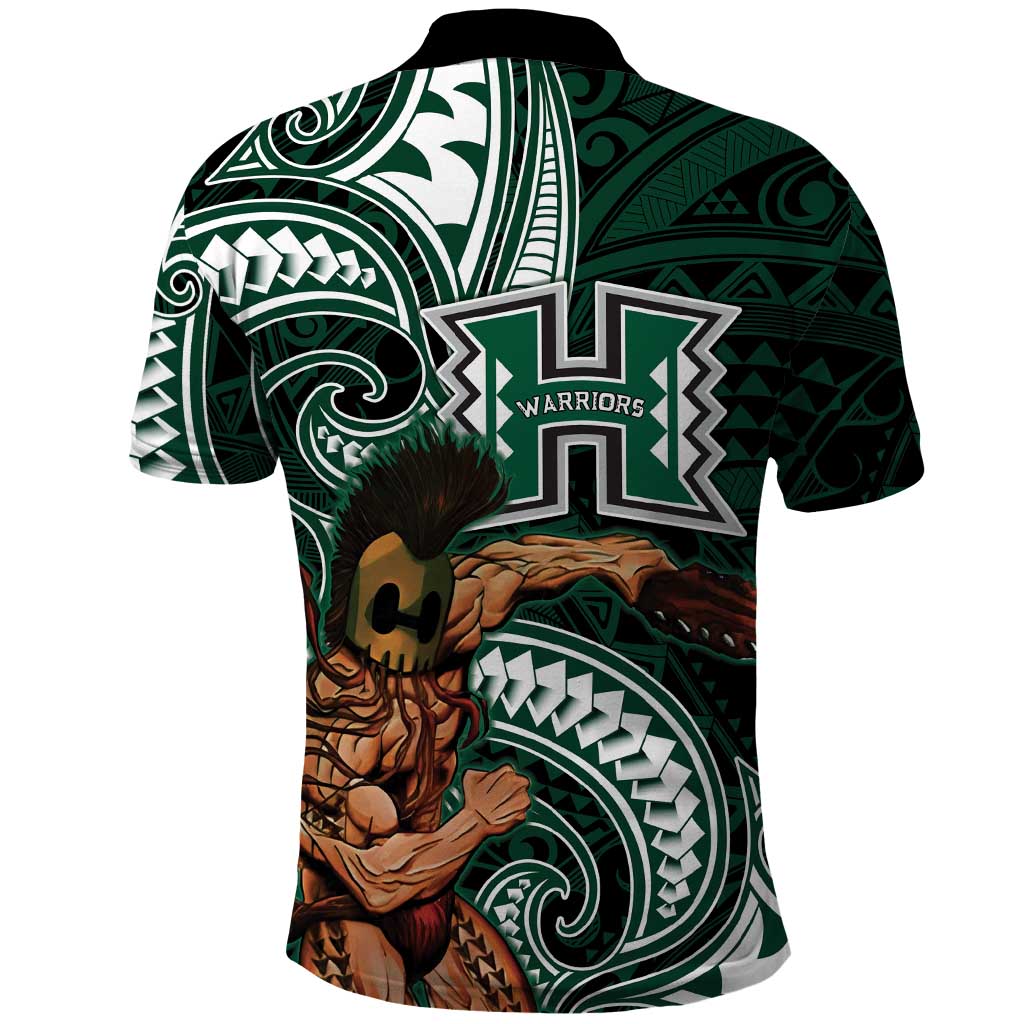 Hawaii Ikaika Warrior Football Polo Shirt Polynesian Tribal Tattoo LT05 - Polynesian Pride