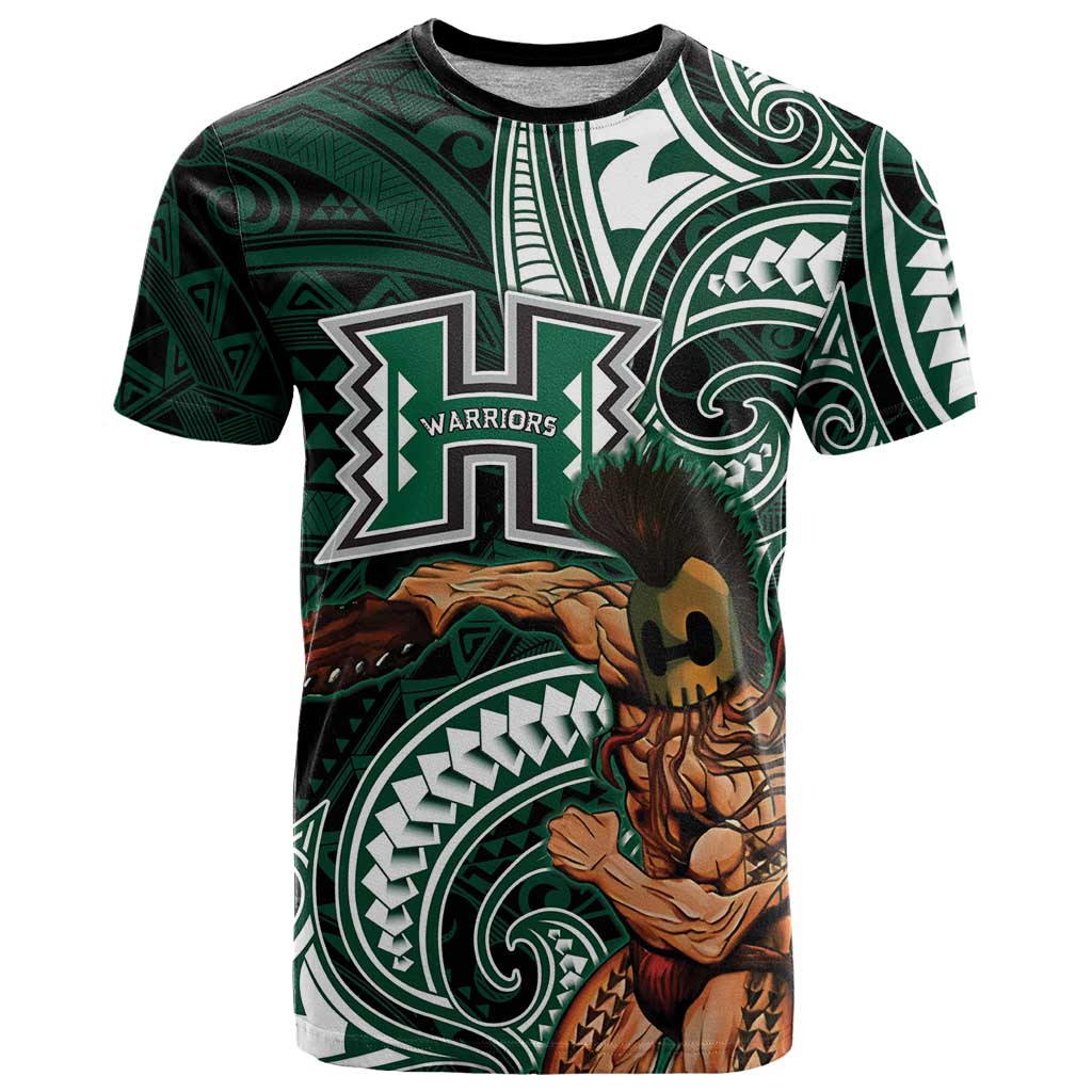 Hawaii Ikaika Warrior Football T Shirt Polynesian Tribal Tattoo - Polynesian Pride