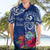 Personalised Hafa Adai Guam History and Chamorro Heritage Day Hawaiian Shirt Blue Latte Stone LT05 - Polynesian Pride