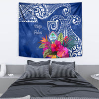 Hafa Adai Guam History and Chamorro Heritage Day Tapestry Blue Latte Stone LT05 - Polynesian Pride