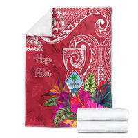 Hafa Adai Guam History and Chamorro Heritage Day Blanket Red Latte Stone LT05 - Polynesian Pride