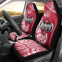 Personalised Hafa Adai Guam History and Chamorro Heritage Day Car Seat Cover Red Latte Stone LT05 - Polynesian Pride