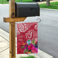 Hafa Adai Guam History and Chamorro Heritage Day Garden Flag Red Latte Stone LT05 - Polynesian Pride