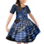 New Zealand Aotearoa Family Matching Mermaid Dress and Hawaiian Shirt Maori Harakeke Weaving Pattern Blue LT05 Daughter's Dress Blue - Polynesian Pride