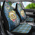 Personalised Hawaii State Car Seat Cover Tropical Flowers With Tartan Pattern LT05 - Polynesian Pride