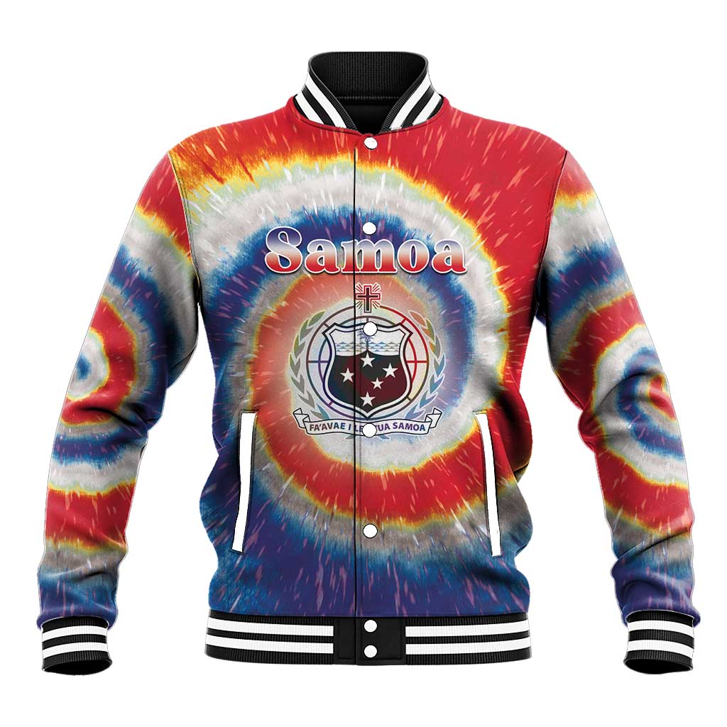 Samoa Baseball Jacket Tie Dye Unique Style