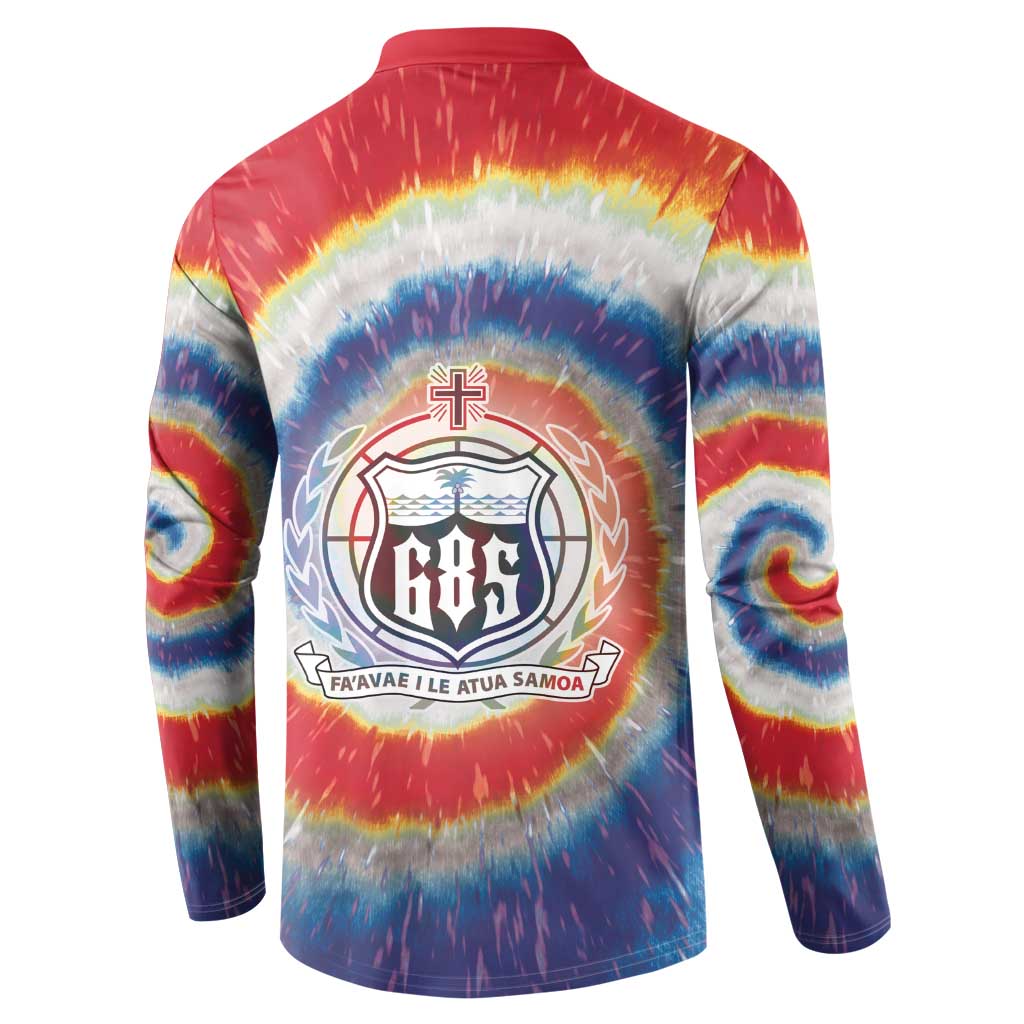 Samoa Button Sweatshirt Tie Dye Unique Style