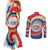 Samoa Couples Matching Mermaid Dress and Long Sleeve Button Shirt Tie Dye Unique Style