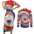 Samoa Couples Matching Short Sleeve Bodycon Dress and Long Sleeve Button Shirt Tie Dye Unique Style