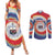 Samoa Couples Matching Summer Maxi Dress and Long Sleeve Button Shirt Tie Dye Unique Style