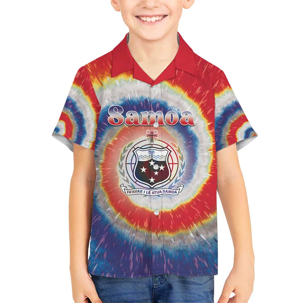 Samoa Family Matching Summer Maxi Dress and Hawaiian Shirt Tie Dye Unique Style