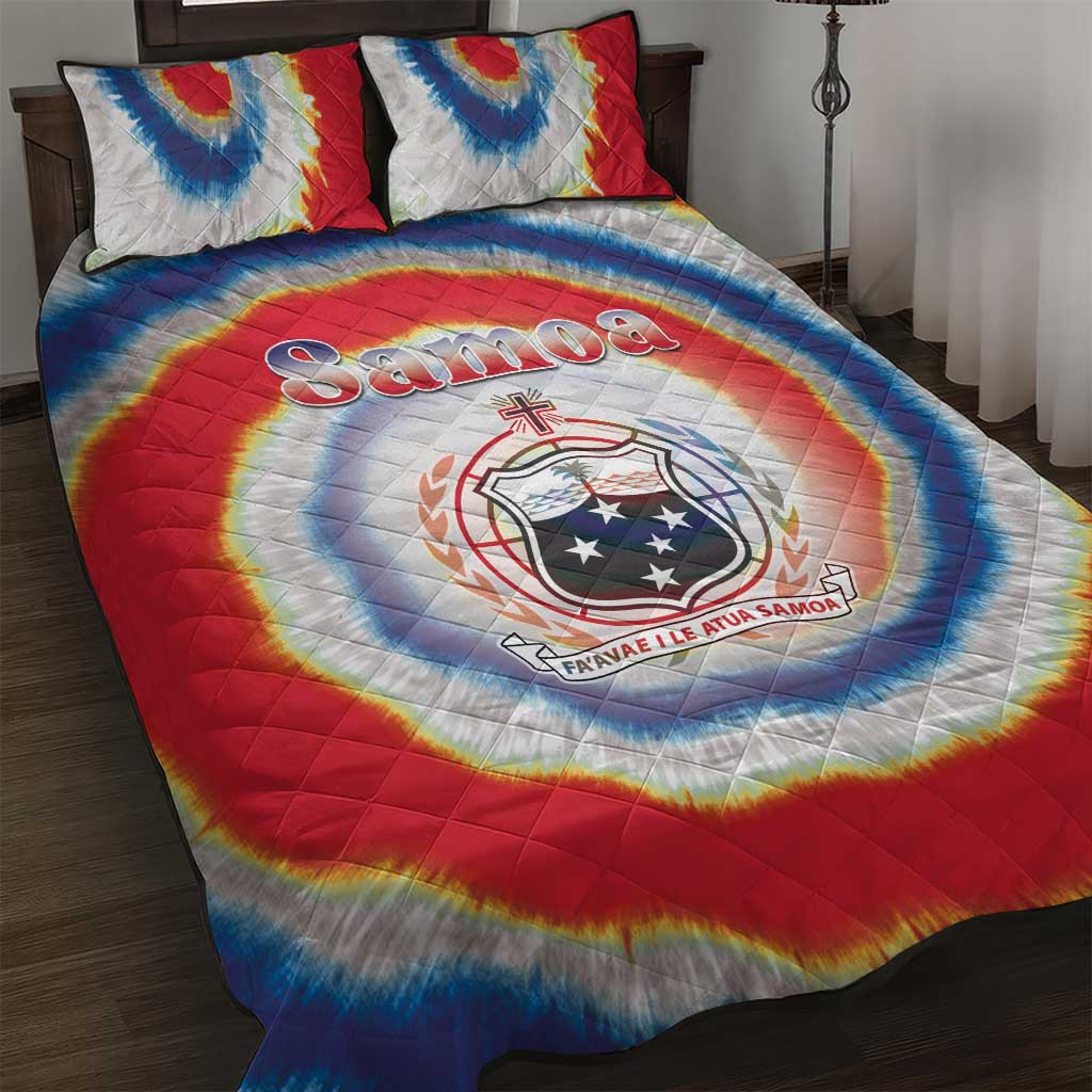 Samoa Quilt Bed Set Tie Dye Unique Style