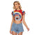 Samoa Raglan Cropped T Shirt Tie Dye Unique Style