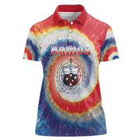 Samoa Women Polo Shirt Tie Dye Unique Style