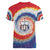 Samoa Women V-Neck T-Shirt Tie Dye Unique Style