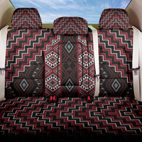 New Zealand Aotearoa Back Car Seat Cover Red Poutama With Taniko Pattern LT05