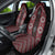 New Zealand Aotearoa Car Seat Cover Red Poutama With Taniko Pattern LT05