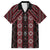 New Zealand Aotearoa Hawaiian Shirt Red Poutama With Taniko Pattern LT05