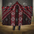 New Zealand Aotearoa Hooded Blanket Red Poutama With Taniko Pattern LT05