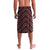 New Zealand Aotearoa Lavalava Red Poutama With Taniko Pattern LT05