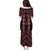 New Zealand Aotearoa Puletasi Red Poutama With Taniko Pattern LT05