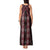 New Zealand Aotearoa Tank Maxi Dress Red Poutama With Taniko Pattern LT05