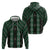 New Zealand Aotearoa Hoodie Green Poutama With Taniko Pattern LT05