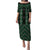 New Zealand Aotearoa Puletasi Green Poutama With Taniko Pattern LT05