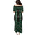 New Zealand Aotearoa Puletasi Green Poutama With Taniko Pattern LT05