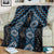 New Zealand Aotearoa Blanket Blue Poutama With Taniko Pattern LT05