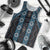 New Zealand Aotearoa Men Tank Top Blue Poutama With Taniko Pattern LT05