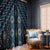New Zealand Aotearoa Window Curtain Blue Poutama With Taniko Pattern LT05