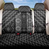 New Zealand Aotearoa Back Car Seat Cover Black Poutama With Taniko Pattern LT05