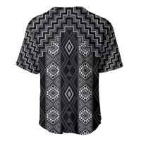 New Zealand Aotearoa Baseball Jersey Black Poutama With Taniko Pattern LT05